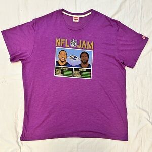 Homage Ray Lewis & Ed Reed “NBA Jam” Style Tee 3XL